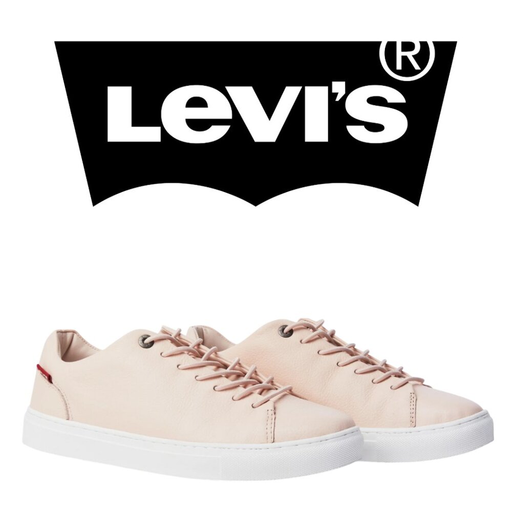 Levi's Women's Blush Pink Leather Low-Top Sneakers